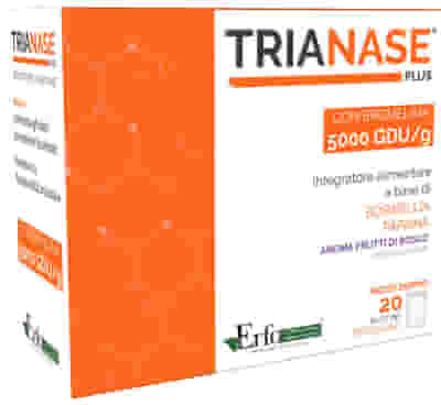 TRIANASE PLUS FRUTTI BOSCO 20 BUSTINE SENZA GLUTINE NATURALMENTE PRIVO DI LATTOSIO CON EDULCORANTE