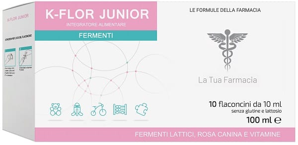 LABO24 K FLOR JUNIOR 10 FLACONCINI 10 ML SENZA GLUTINE SENZA LATTOSIO