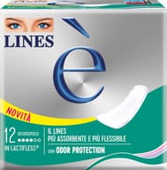 LINES E' ANATOMICO ASSORBENTI 12 PEZZI