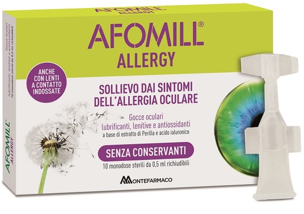 AFOMILL ALLERGY GOCCE OCULARI 10 FIALE RICHIUDIBILI DA 0,5 ML