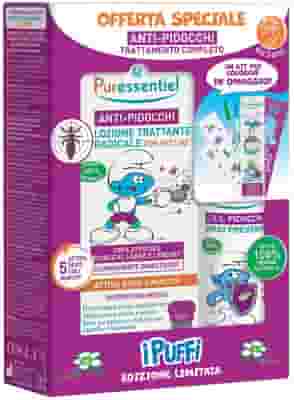 PURESSENTIEL COF PUFFI ANTIPIDOCCHI 1 LOZIONE PIDOCCHI 100 ML + 1 SPRAY PREVENIZIONE PIDOCCHI 75 ML