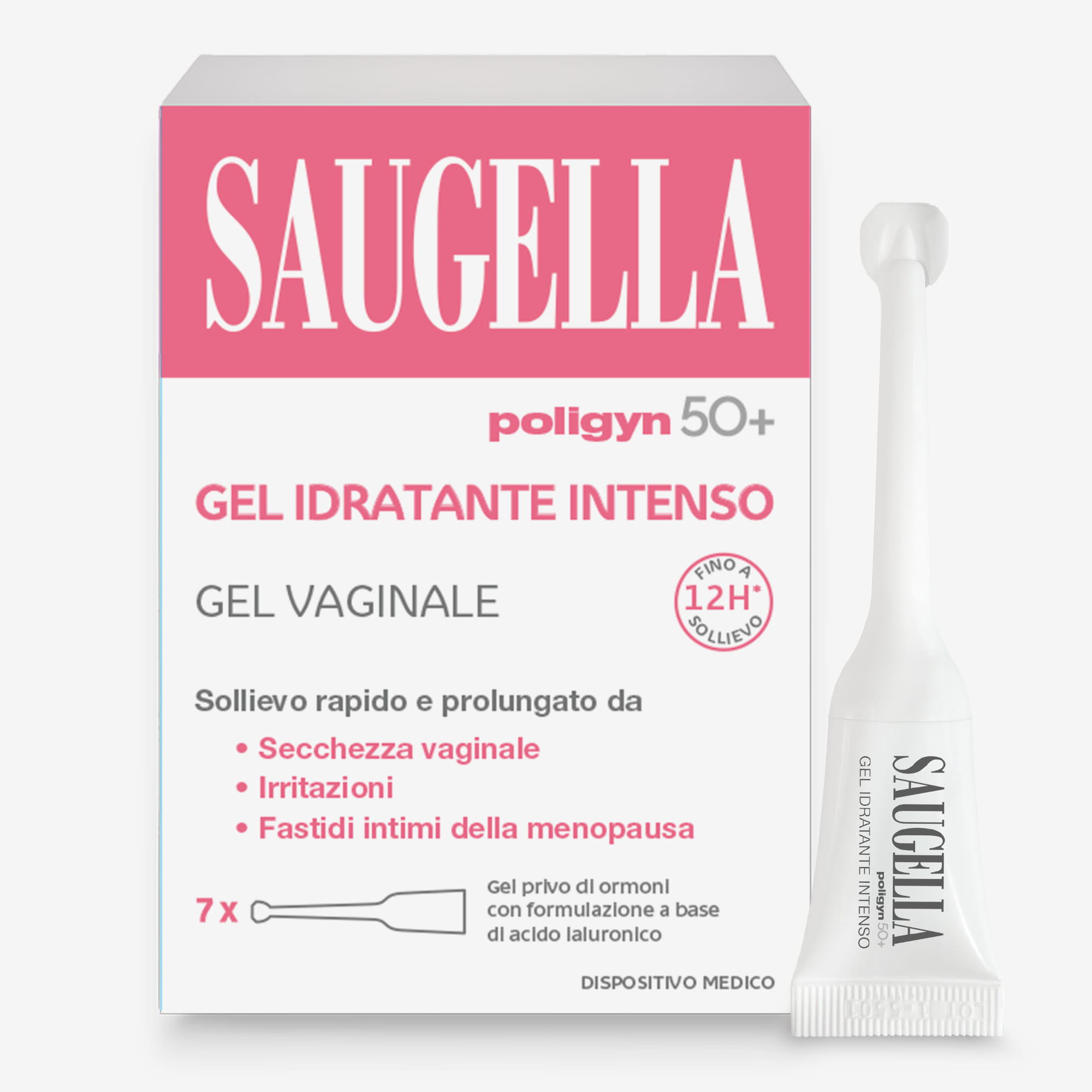 SAUGELLA POLIGYN 50+ GEL IDRATANTE INTENSO 7 TUBETTI MONODOSE DA 4 ML