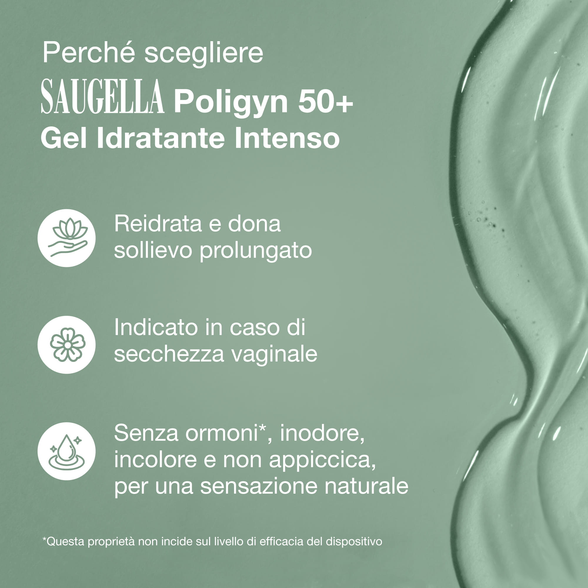 SAUGELLA POLIGYN 50+ GEL IDRATANTE INTENSO 7 TUBETTI MONODOSE DA 4 ML