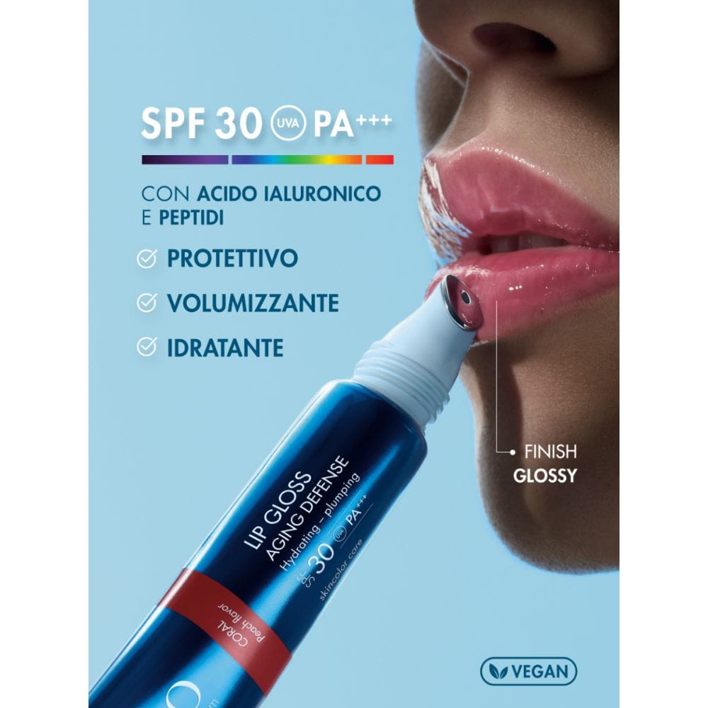 MIAMO SKINCOLOR CARE LIP GLOSS AGING DEFENSE SPF 30+ PINK DRAGON FRUIT FLAVOR 15 ML