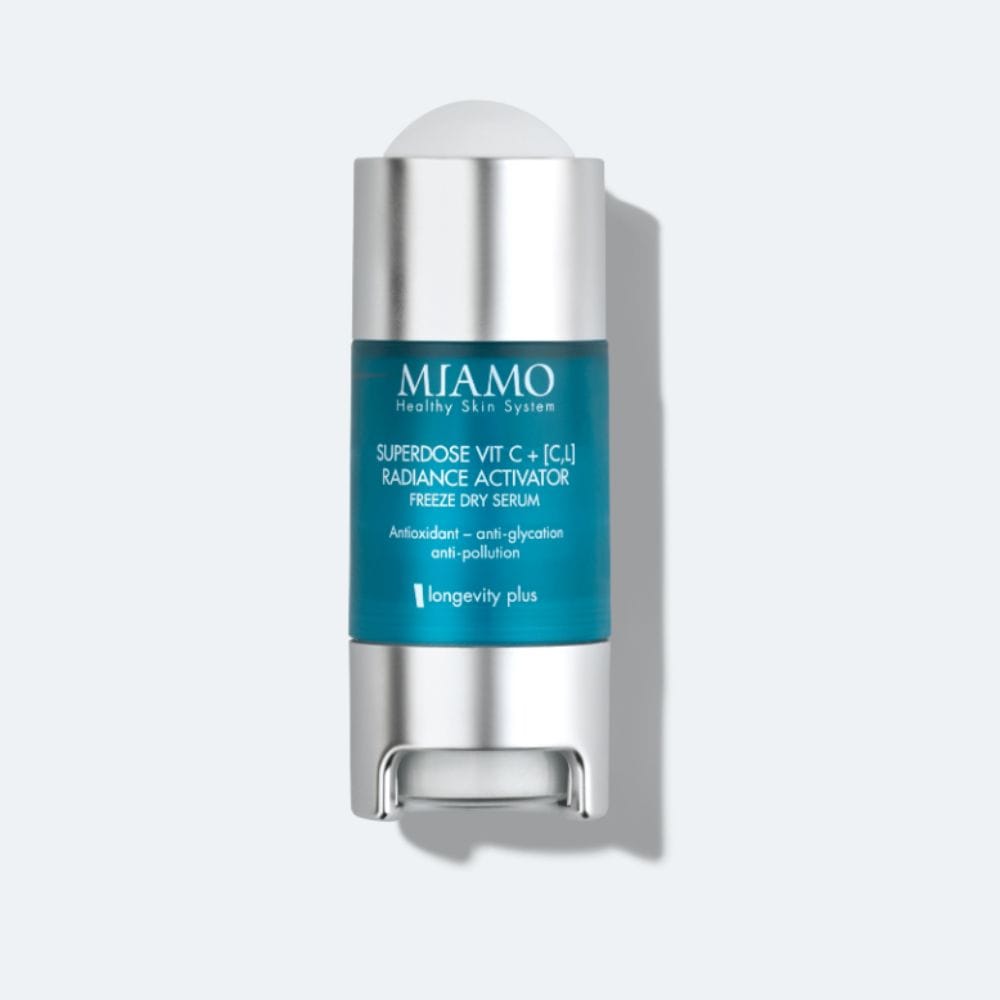 MIAMO LONGEVITY PLUS SUPERDOSE VITC C,L RADIANCE ACTIVATOR FREEZE DRY SERUM 5 ML