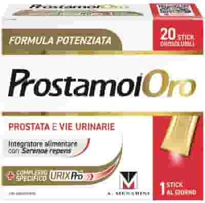 PROSTAMOL ORO 20 STICK OROSOLUBILI DA 1,6 G CON EDULCORANTI SENZA GLUTINE NATURALMENTE PRIVO DI LATTOSIO