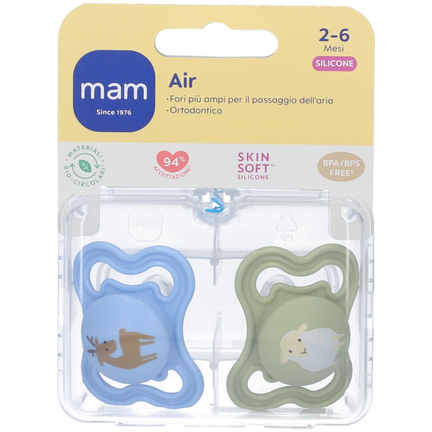 MAM SUCCHIETTO AIR 2-6 MESI 2 PEZZI