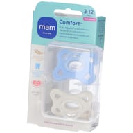 MAM SUCCHIETTO COMFORT 3-12 MESI SILICONE 2 PEZZI