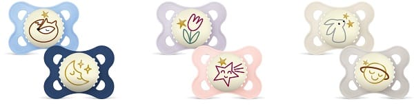 MAM SUCCHIETTO ORIGINAL NIGHT 2-6 MESI SILICONE 2 PEZZI