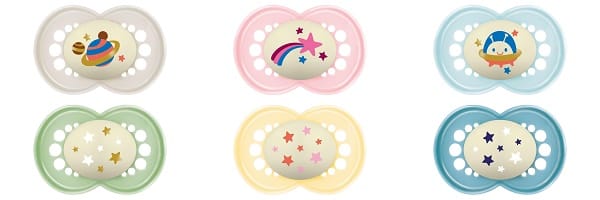 MAM SUCCHIETTO ORIGINAL NIGHT 6+ MESI SILICONE 2 PEZZI