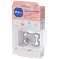 MAM SUCCHIETTO SUPREME NIGHT 2-6 MESI SILICONE 1 PEZZO