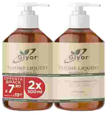GLYOR SAPONE LIQUIDO MARSIGLIA 500 ML BIPACK