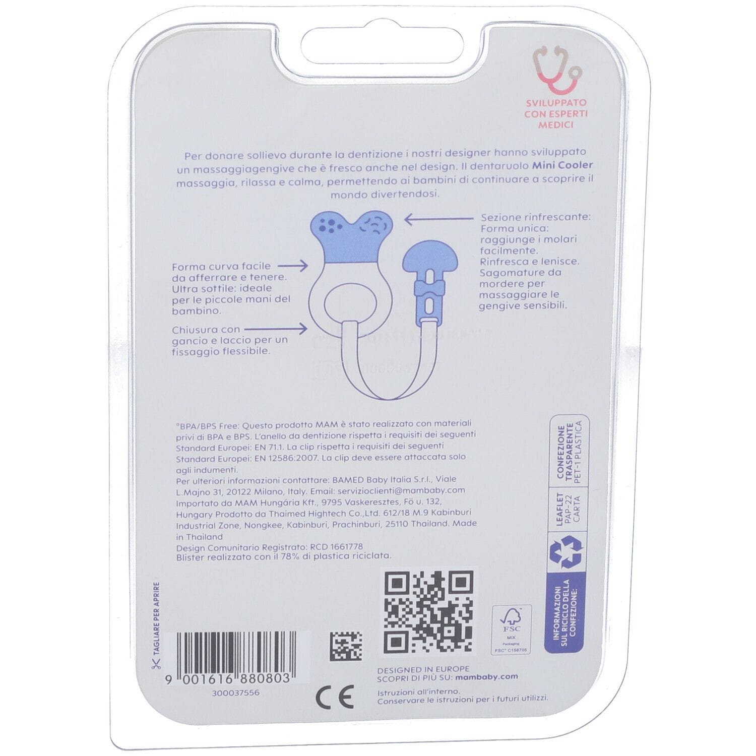 MAM DENTARUOLO MINICOOL+CLIPS