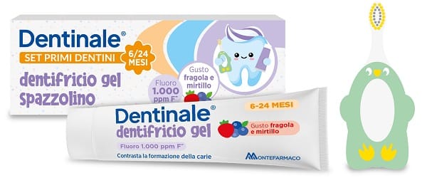 DENTINALE PRIMI DENTINI SET 1 DENTIFRICIO 50 G + 1 SPAZZOLINO