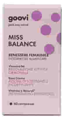 GOOVI MISS BALANCE BENESSERE FEMMINILE 60 COMPRESSE SENZA GLUTINE NATURALMENTE PRIVO DI LATTOSIO