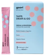 GOOVI TASTE DRAIN&GO GUSTOO PESCA&MANGO 24 STICKPACK SENZA GLUTINE NATURALMENTE PRIVO DI LATTOSIO