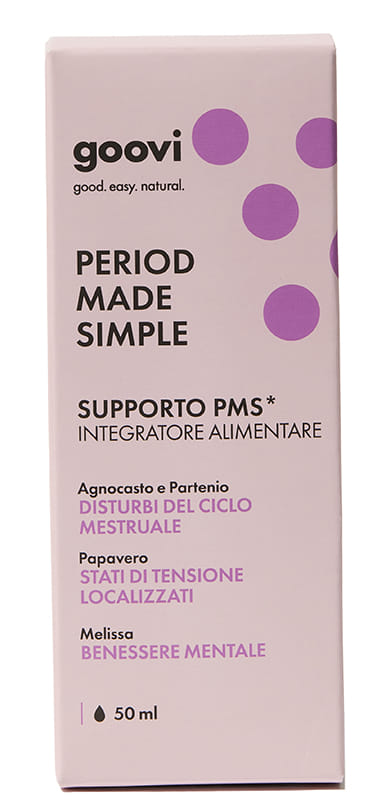GOOVI SUPPORTO PERIOD MADE SIMPLE 50 ML SENZA GLUTINE NATURALMENTE PRIVO DI LATTOSIO