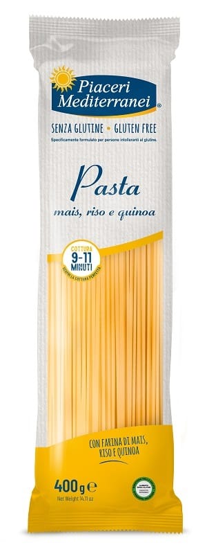 PIACERI MEDITERRANEI PASTA MAIS RISO E QUINOA SPAGHETTI 400 G