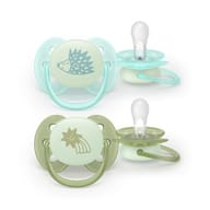 PHILIPS AVENT 2 SUCCHIETTI ULTRA SOFT NIGHT 0-6M RICCIO/COMETA
