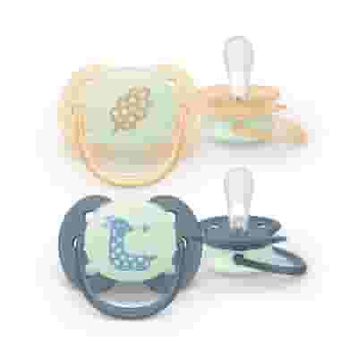 PHILIPS AVENT 2 SUCCHIETTI ULTRA SOFT NIGHT 6-18M FOGLIA/CERBIATTO