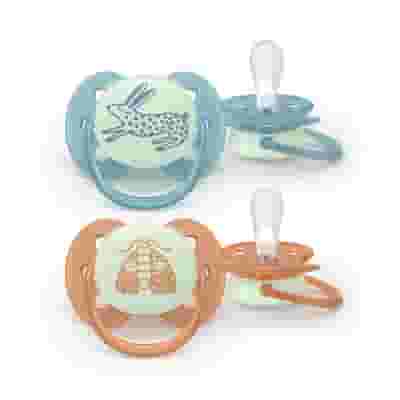 PHILIPS AVENT 2 SUCCHIETTI ULTRA SOFT NIGHT 18M+ FARFALLA/LEPRE