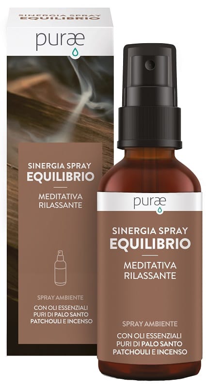 PURAE SINERGIA SPRAY AMBIENTE EQUILIBRIO MEDITATIVA RILASSANTE CON OLI ESSENZIALI 60 ML