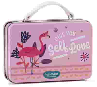 NEAVITA 4 FILTROSCRIGNO INFUSO FRAGOLE CHAMPAGNE VALIGETTA ROSA FENICOTTERO PENSIERI BELLI 4 FILTRI X 3,8G