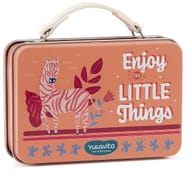 NEAVITA 4 FILTROSCRIGNO TISANA GIOIA DI VITA IN VALIGETTA ARANCIONE ZEBRA PENSIERI BELLI 4 FILTRI X 2,5 G