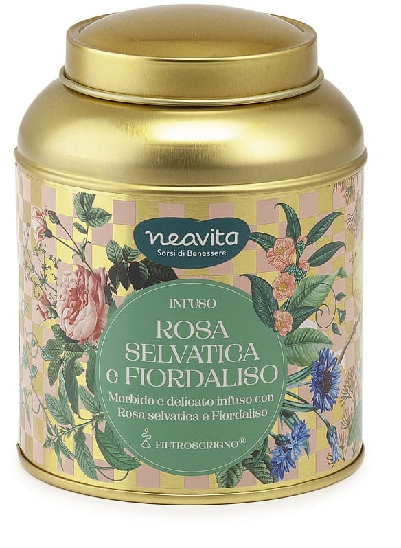 NEAVITA INFUSO ROSA SELVATICA E FIORDALISO 12 FILTROSCRIGNO IN CADDY INFUSI DI PRIMAVERA 12 FILTRI X 3,5 G