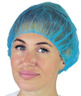 CUFFIA TONDA IN TNT POLIPROPILENE ELASTICO CIRCOLARE DIAMETRO 53 CM CODICE COLORE AZZURRO 100 PEZZI