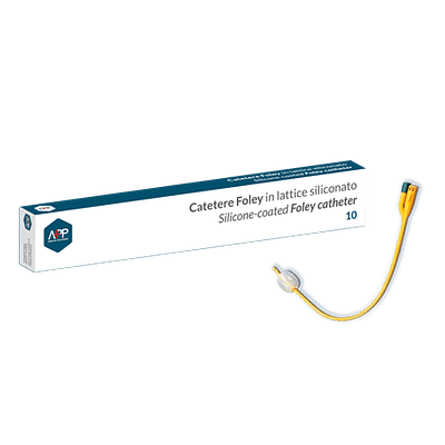 CATETERE FOLEY IN SILICONE 2 VIE DIAMETRO CH 16 PUNTA NELATON CON PALLONCINO 10 ML 1 PEZZO