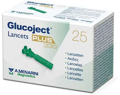 LANCETTE PUNGIDITO GLUCOJECT LACETS PLUS GAUGE 33 25 PEZZI LANCETTE PUNGIDITO GLUCOJECT LACETS PLUS GAUGE 33 25 PEZZI