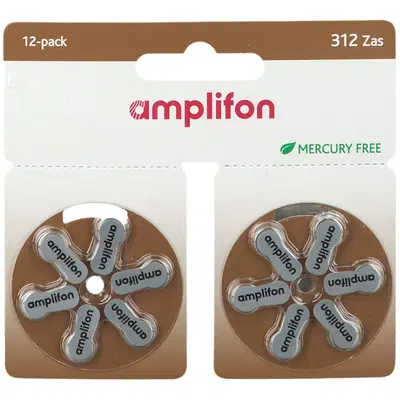 AMPLIFON PILA 312 MERCURY FREE 12 PEZZI AMPLIFON PILA 312 MERCURY FREE 12 PEZZI