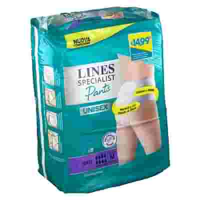 LINES SPECIALIST PANTS MAXI M X 8 PANNOLONE MUTANDINA INDOSSABILE COME NORMALE BIANCHERIA TIPO PULL-ON
