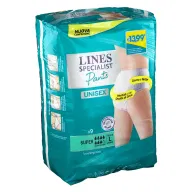 LINES SPECIALIST PANTS SUPER L X 9 PANNOLONE MUTANDINA INDOSSABILE COME NORMALE BIANCHERIA TIPO PULL-ON