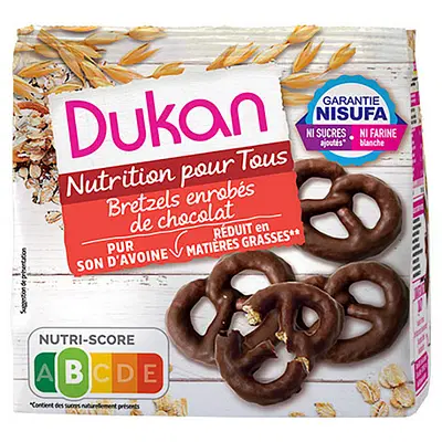 DUKAN BRETZEL AL CIOCCOLATO 100 G DUKAN BRETZEL AL CIOCCOLATO 100 G