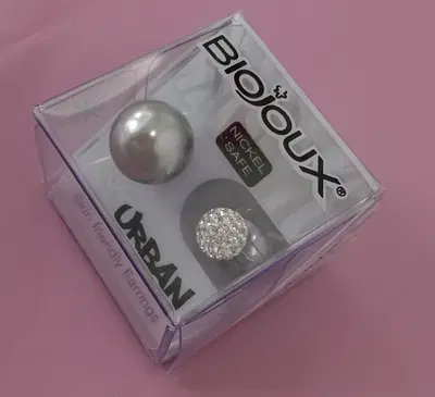 BJU801 ORECCHINI PERLA GRIGIO STAINLESS STEEL BJU801 ORECCHINI PERLA GRIGIO STAINLESS STEEL