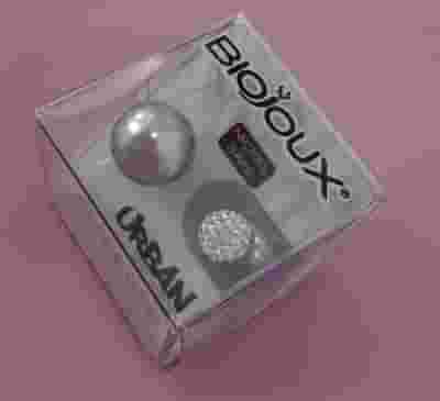 BJU801 ORECCHINI PERLA GRIGIO STAINLESS STEEL