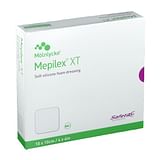 MEDICAZIONE ASSORBENTE IN SCHIUMA DI POLIURETANO MEPILEX XT CON STRATO DI CONTATTO IN SILICONE 10 X 10 5 PEZZI