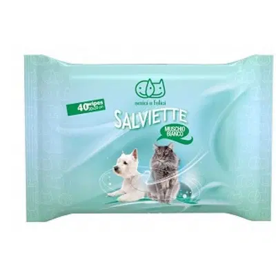 SALVIETTE MUSCHIO BIANCO 40 SALVIETTINE SALVIETTE MUSCHIO BIANCO 40 SALVIETTINE