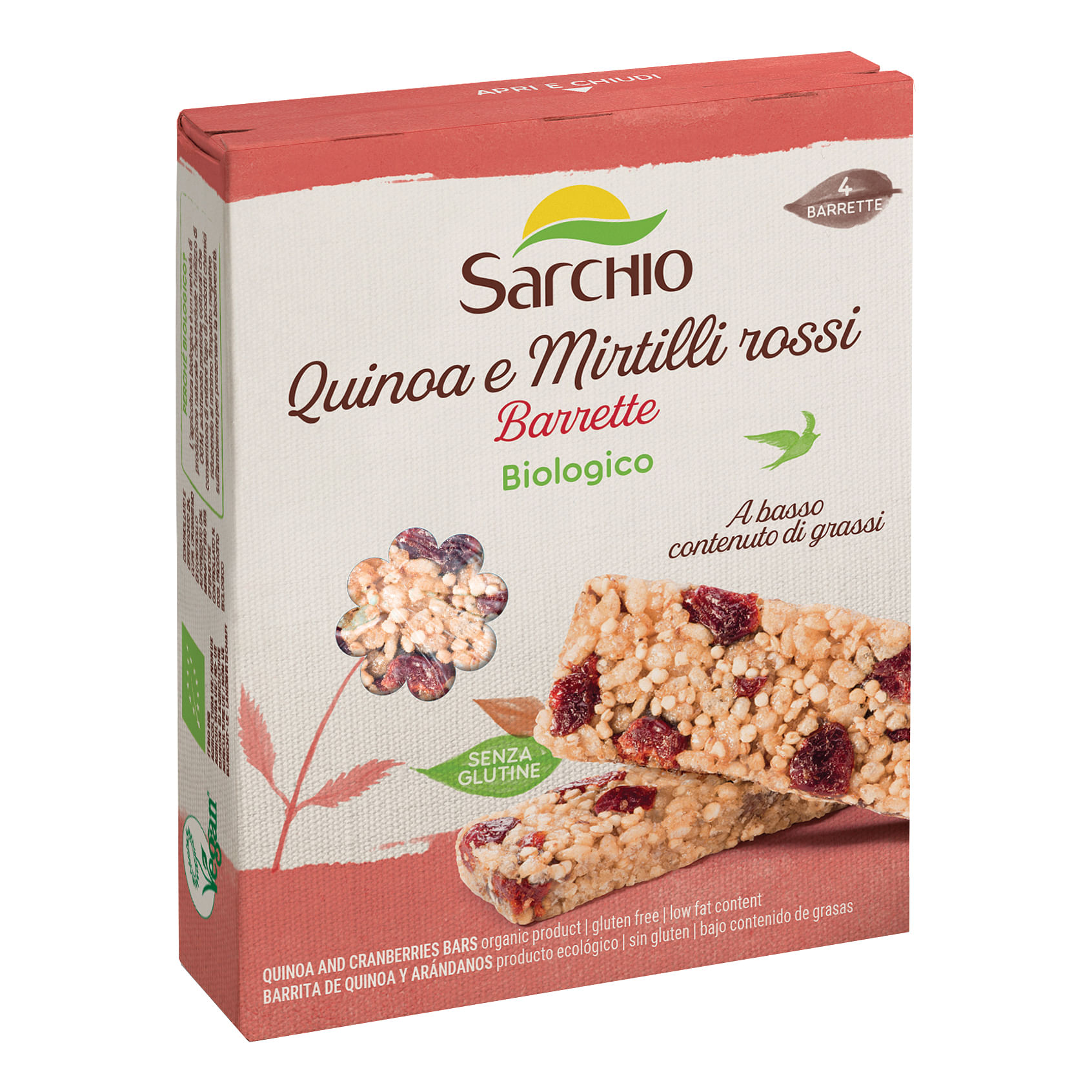 Snack Quinoa E Mirtilli Rossi 80 G