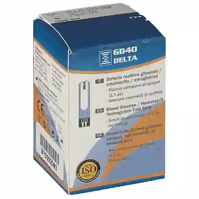 STRISCE MISURAZIONE GLICEMIA BRUNO GD40 DELTA 25 PEZZI