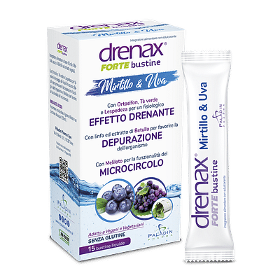 DRENAX FORTE MIRTILLO E UVA 15 BUSTINE
