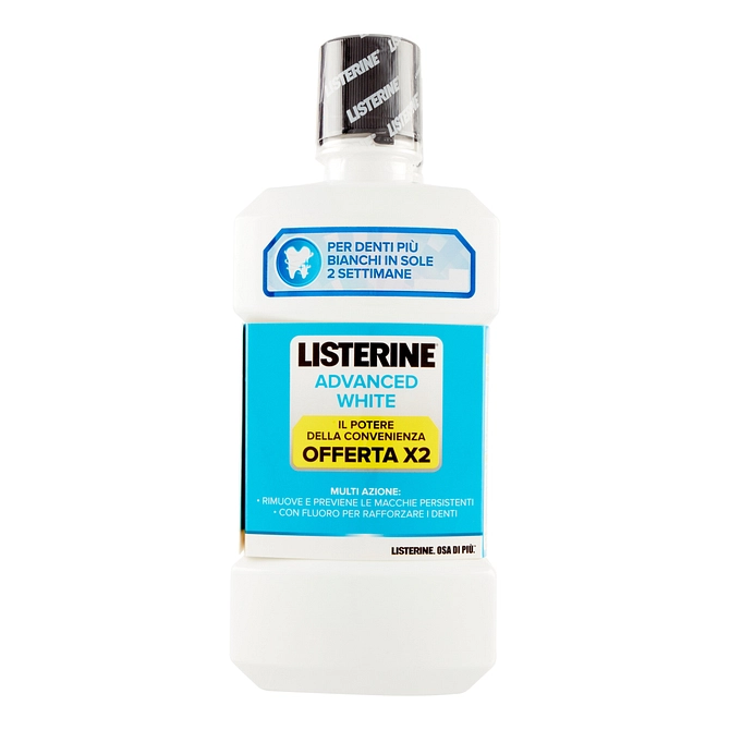 Listerine Advance White 500 Ml X 2 Pezzi
