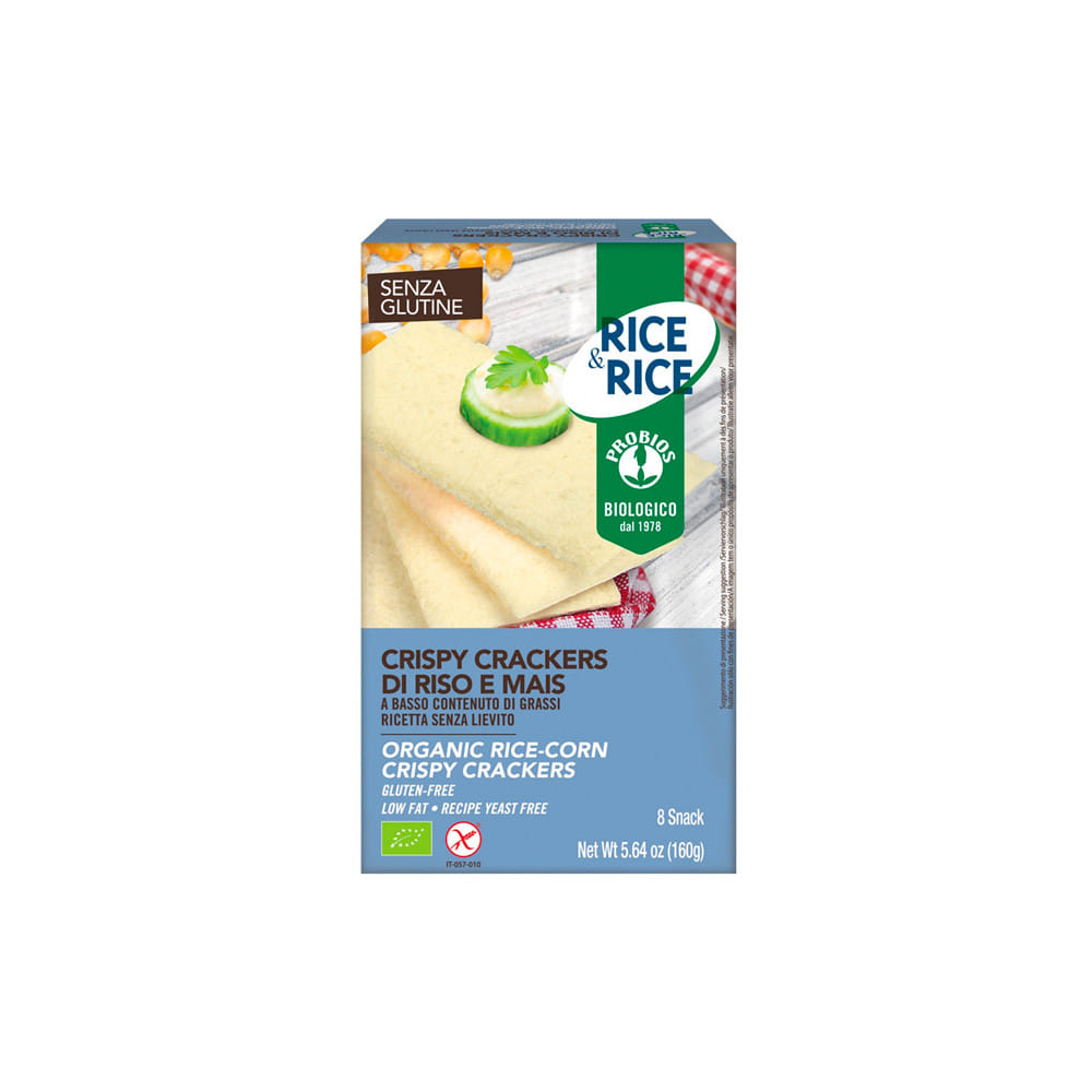 RICE&RICE CRISPY CRACKERS DI RISO E MAIS 160 G