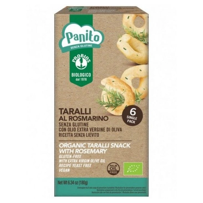 Panito Taralli Rosmarino Senza Glutine E Senza Lievito 180 G