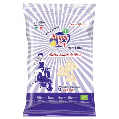 HAPPY POP DELTA SNACK RISO 90 G SENZA LIEVITO HAPPY POP DELTA SNACK RISO 90 G SENZA LIEVITO