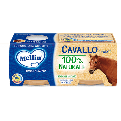 MELLIN OMOGENEIZZATO CAVALLO E PATATE 2 X 80 G