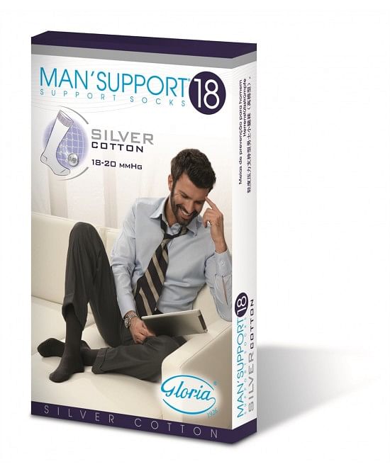 Man Support 18 Cotone Gambaletto18 Blu 6