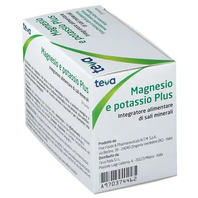 MAGNESIO POTASSIO PLUS TEVA 24 BUSTINE SENZA ZUCCHERI AROMA AGRUMI MAGNESIO POTASSIO PLUS TEVA 24 BUSTINE SENZA ZUCCHERI AROMA AGRUMI